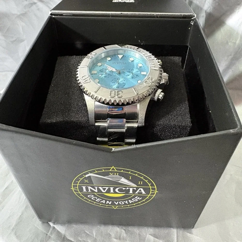 Invicta Grand Diver‎ Men's Watch - 47mm Turquoise Tiffany Blue Face 49213 - BNIB